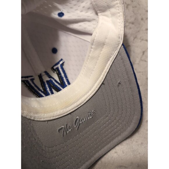Weber State Wildcats Blue White Fitted Hat The Game Pro Size 7 3/8 - Picture 7 of 8